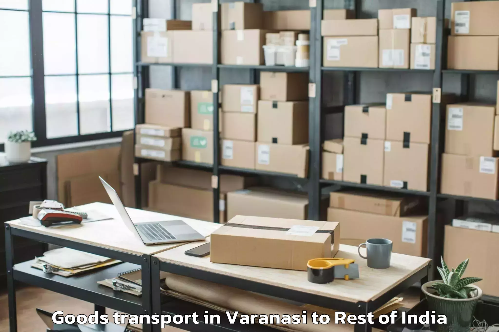 Trusted Varanasi to Raghunathapally Goods Transport